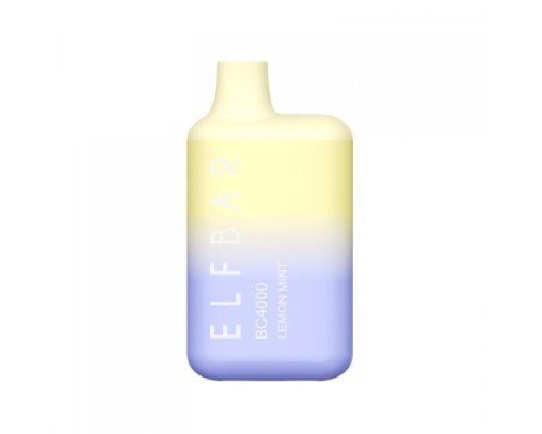 Купить Электронная сигарета Эльф Бар 4000 затяжек Лимон Мята (Elf Bar BC 4000 Lemon Mint) по оптовой цене