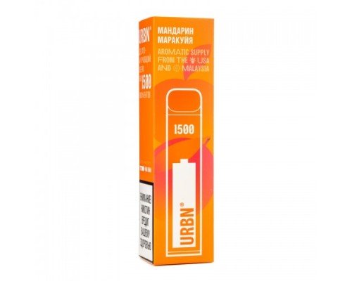 Купить Электронная сигарета Urbn Мандарин Маракуйя 1500 затяжек по оптовой цене